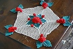 Irish crochet rose doily
