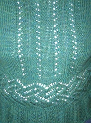 Close-up of Titania sweater.