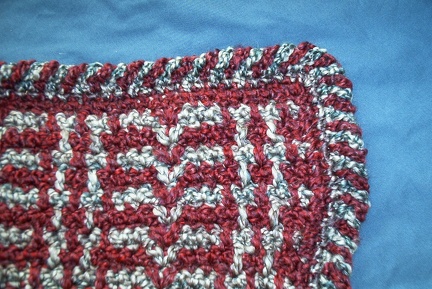 Close-up of pattern and border.