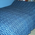 Homespun "mosaic magic" afghan.