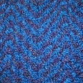 Close-up of ripple mosaic afghan pattern