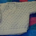 Baby basketweave pullover