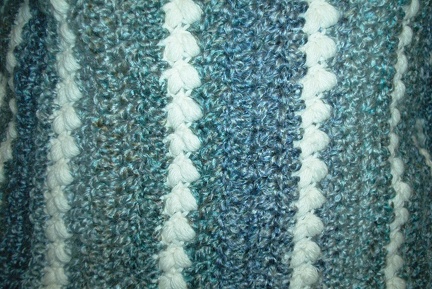 Detail of Homespun/Wool-Ease sweater