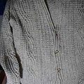 Men's Aran sweater (close-up)