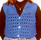 Broomstick lace vest (front)