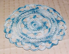 Variegated doily