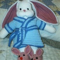 [9/16/2004] Baby gift for a friend's shower.  I thought the "bunny in bunny slippers" concept was too cute for words! 