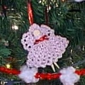 Ornament close-ups:  clothespin angel