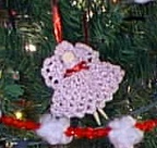 Ornament close-ups:  clothespin angel