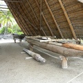 A guide said that these outrigger canoes are about 20-50 years old...