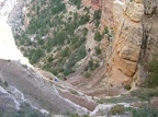 This shows some of the switchbacks of the South Kaibab Trail.  Going down was way easier than coming back up!